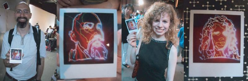 Illustration for article titled Fototron2000 Robot Artist Paints With LEDs, Spits Out Polaroids